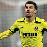 RECORD DATE NOT STATED 20th October 2026; Anfield, Liverpool, England; UEFA Champions League Football, Liverpool versus Villarreal; Georges Mikautadze of Villarreal celebrates after scoring for 0-1 after 4 minutes DavidxBlunsden