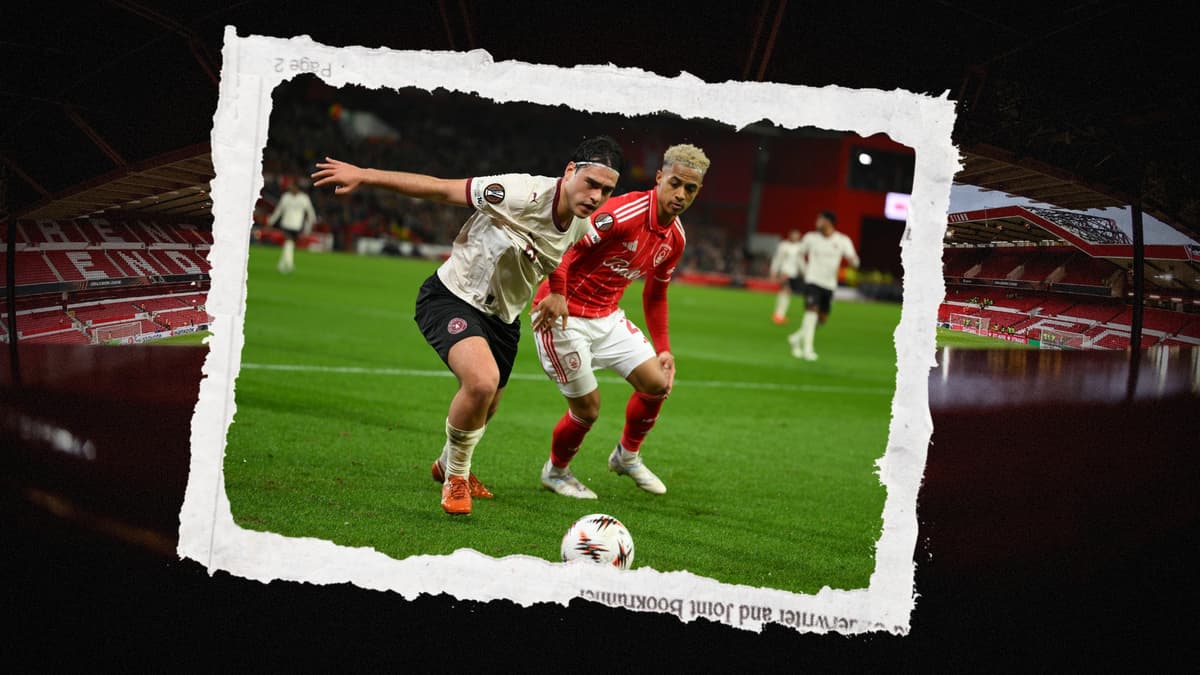 Omari Hutchinson of Nottingham Forest blamed his face cream for not being able to see against Midtjylland in the Europa League