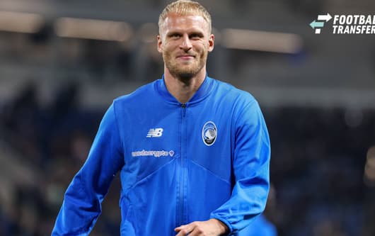Atalanta v Lazio, Coppa Italia football, Bergamo, Italy Bergamo, Italy. 22nd April 2026. Mitchel Bakker of Atalanta seen at the Frecciarossa Coppa Italia 2025 2026 semifinal second leg match between Atalanta and Lazio at New Balance Arena in Bergamo...