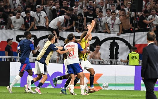 Matteo Guendouzi, Fenerbahce vs Lyon brawl