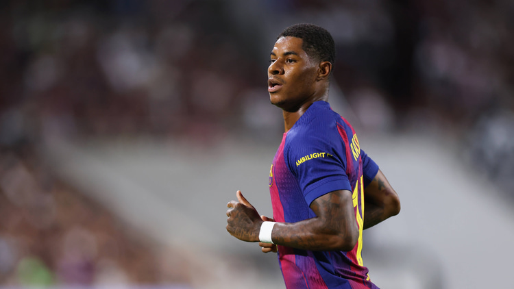 Marcus Rashford is currently on loan at Barcelona