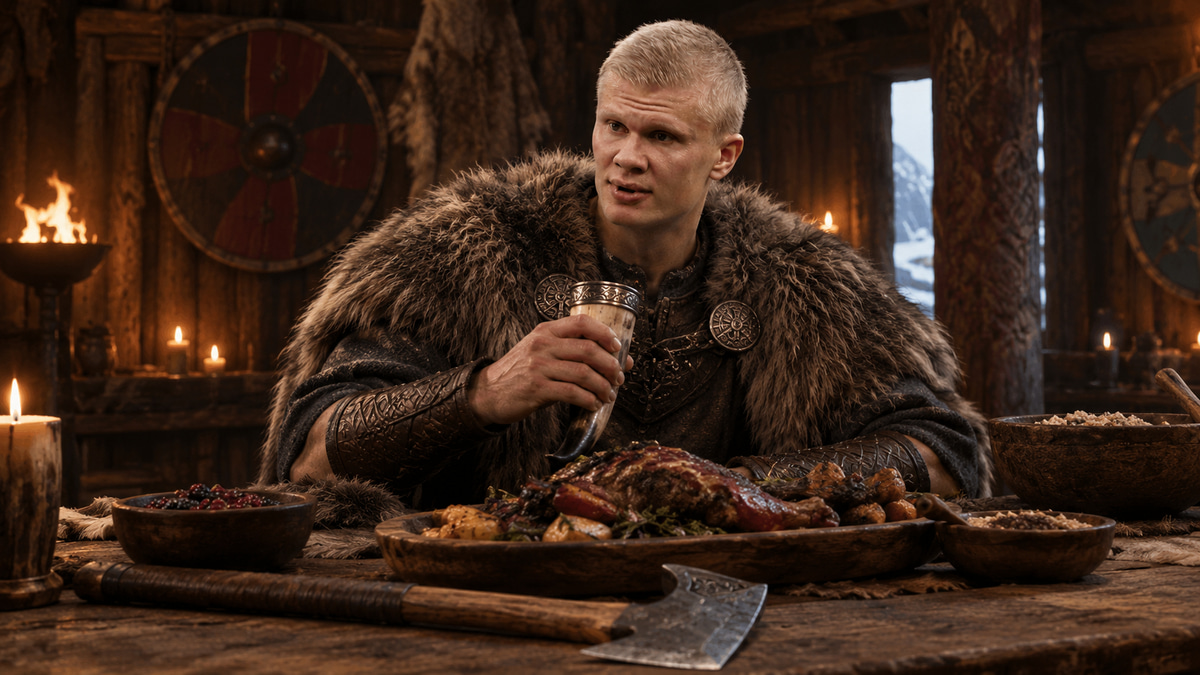 Erling Haaland, viking life