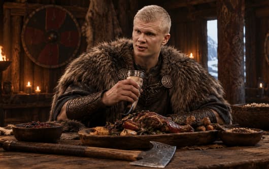 Erling Haaland, viking life