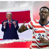 Folarin Balogun and Donald Trump