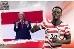 Folarin Balogun and Donald Trump