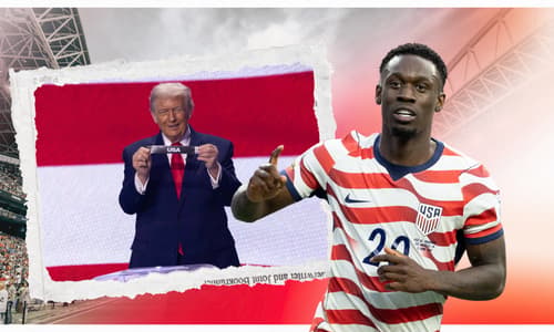 Folarin Balogun and Donald Trump