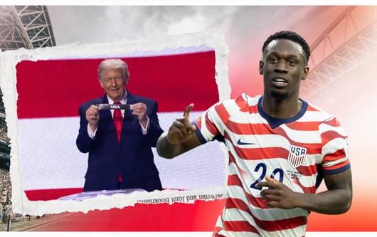 Folarin Balogun and Donald Trump