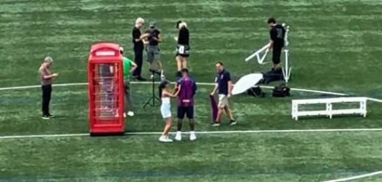 Marcus Rashford has been spotted filming his announcement video