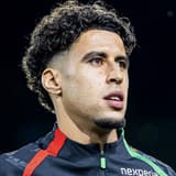 NIJMEGEN, NETHERLANDS - AUGUST 11: Sami Ouaissa of NEC Nijmegen looks on after the UEFA Champions League 2026 27 Third Qualifying Round Second Leg match between NEC Nijmegen and Olympiacos at McDOS Goffertstadion on August 11, 2026 in Nijmegen, Neth...