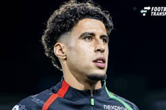 NIJMEGEN, NETHERLANDS - AUGUST 11: Sami Ouaissa of NEC Nijmegen looks on after the UEFA Champions League 2026 27 Third Qualifying Round Second Leg match between NEC Nijmegen and Olympiacos at McDOS Goffertstadion on August 11, 2026 in Nijmegen, Neth...