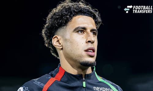 NIJMEGEN, NETHERLANDS - AUGUST 11: Sami Ouaissa of NEC Nijmegen looks on after the UEFA Champions League 2026 27 Third Qualifying Round Second Leg match between NEC Nijmegen and Olympiacos at McDOS Goffertstadion on August 11, 2026 in Nijmegen, Neth...