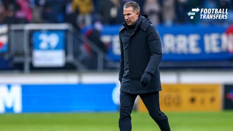 Robin van Persie na afloop van de wedstrijd tegen sc Heerenveen.