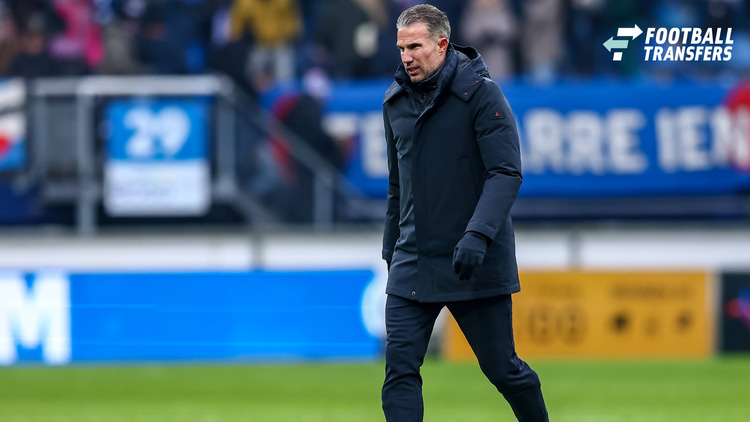 Robin van Persie na afloop van de wedstrijd tegen sc Heerenveen.