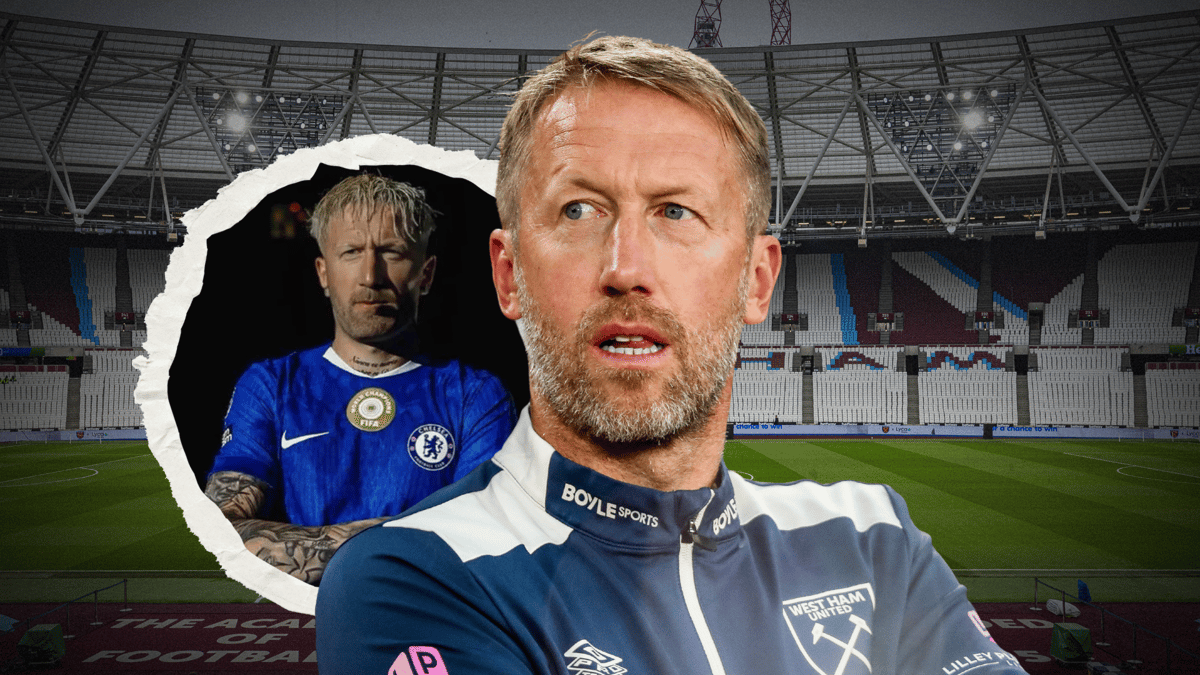 Graham Potter, West Ham, face swap