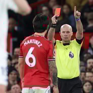 Lisandro Martinez, Man Utd, Leeds, Red card