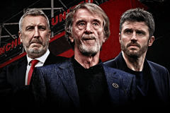 Jason Wilcox, Sir Jim Ratcliffe, Michael Carrick, Man Utd
