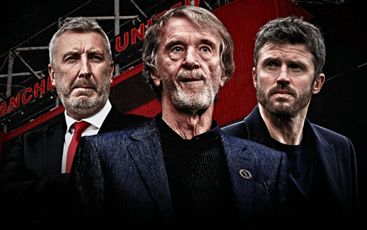 Jason Wilcox, Sir Jim Ratcliffe, Michael Carrick, Man Utd