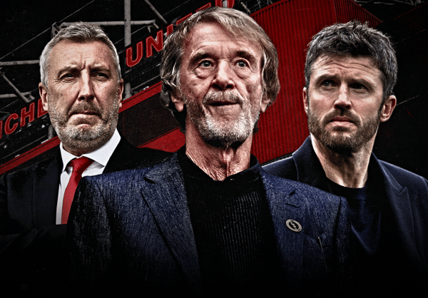 Jason Wilcox, Sir Jim Ratcliffe, Michael Carrick, Man Utd