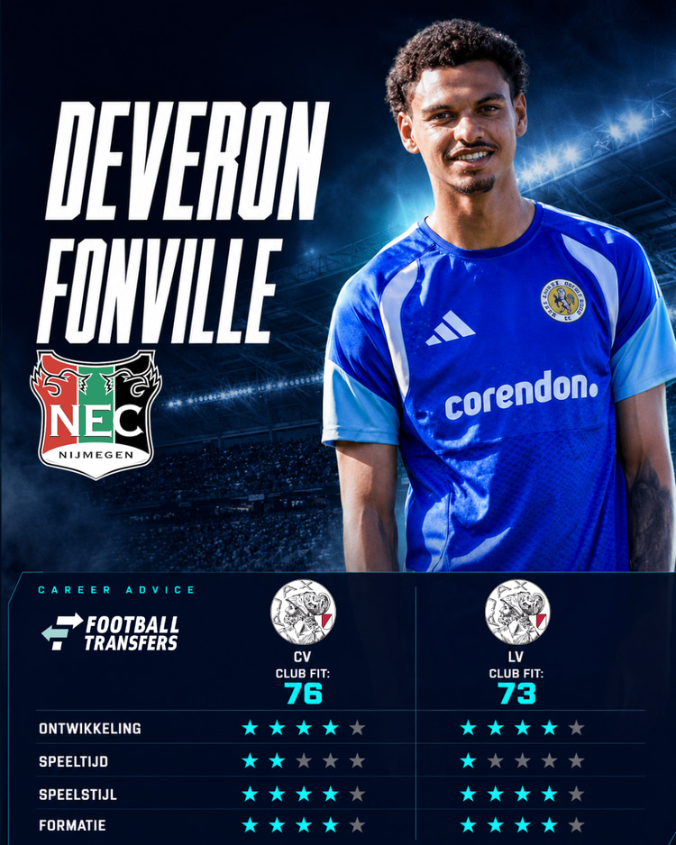 Deveron Fonville, Ajax, Career Advice
