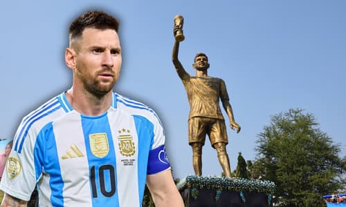 Lionel Messi statue in India
