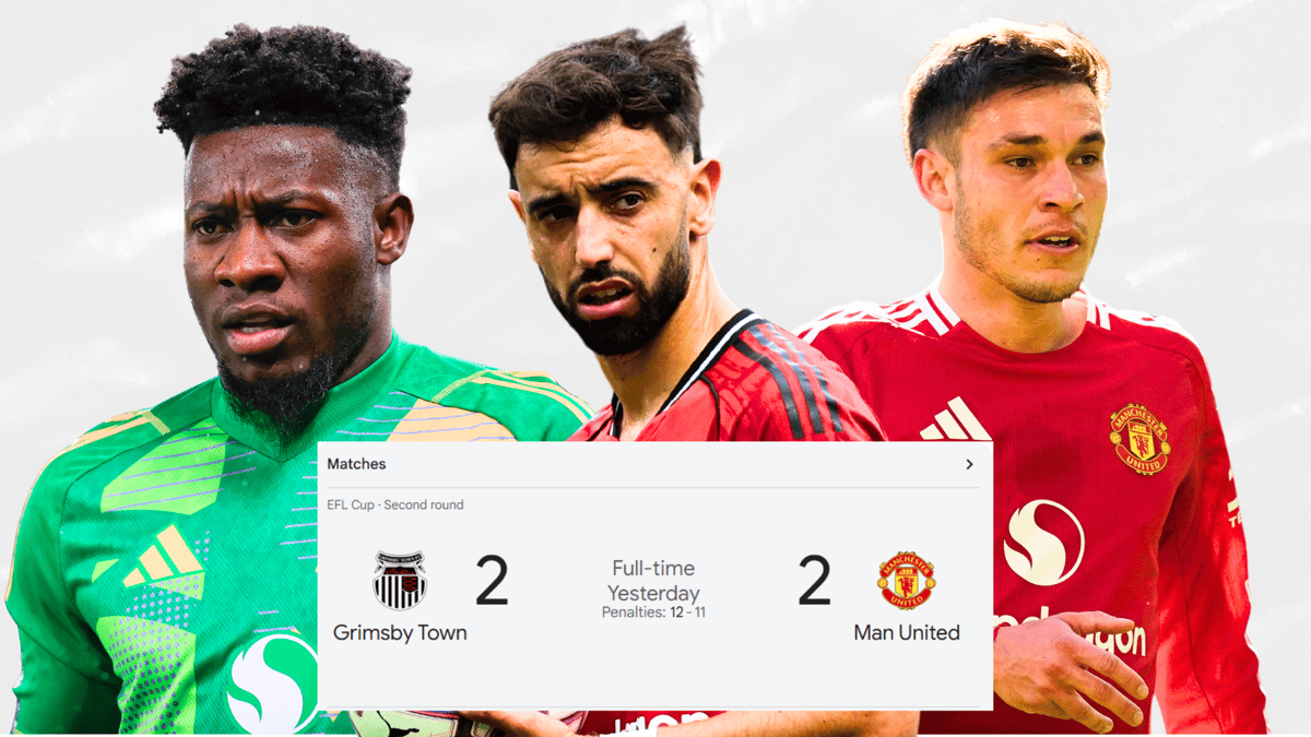 Man Utd Grimsby Bruno Fernandes Manuel Ugarte Andre Onana