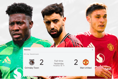 Man Utd Grimsby Bruno Fernandes Manuel Ugarte Andre Onana