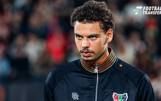 NIJMEGEN - Deveron Fonville of NEC Nijmegen ahead of the UEFA Europa League match between NEC Nijmegen and Levski Sofia at the Goffertstadion on October 15, 2026 in Nijmegen, the Netherlands. KEVIN SENDERS ANP UEFA Europa League 2026 27 xVIxANPxSpor...