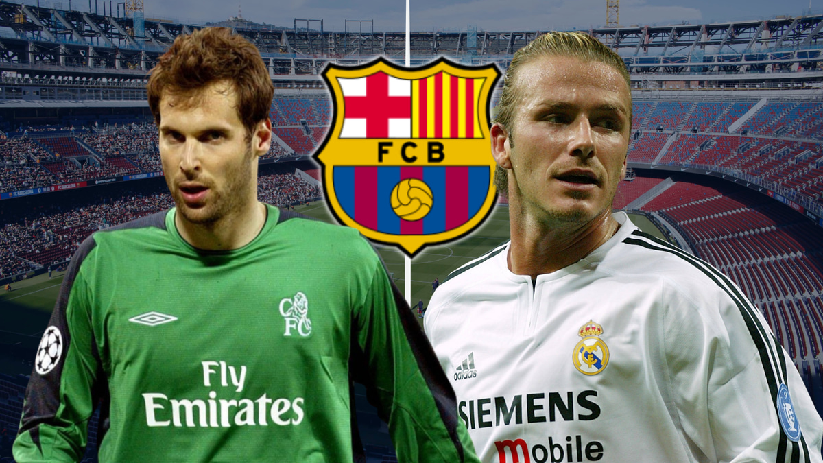 Petr Cech, David Beckham, Barcelona