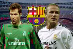 Petr Cech, David Beckham, Barcelona