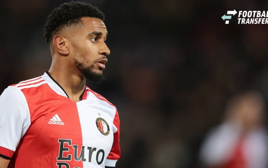 ROTTERDAM Reiss Nelson of Feyenoord during the Dutch Eredivisie match between Feyenoord and Willem II at Feyenoord Stadium de Kuip on April 2, 2022 in Rotterdam, Netherlands ANP JEROEN PUTMANS Dutch Eredivisie 2021 2022 xVIxANPxSportx xxANPxIVx 4464...