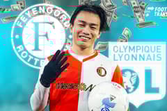 Ayase Ueda, Feyenoord, Olympique Lyon