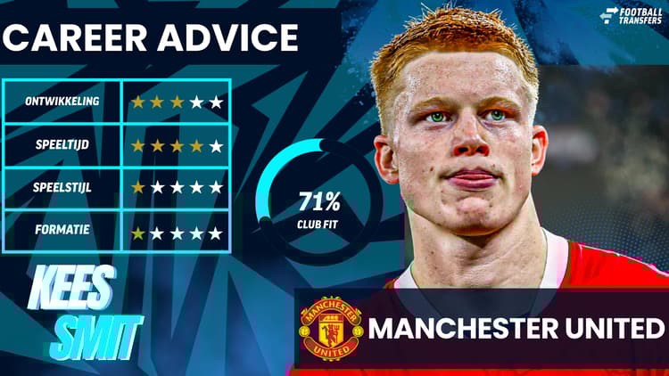Manchester United is duidelijk niet de ideale club voor Kees Smit.