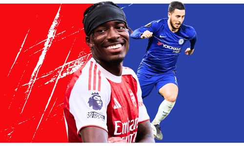 Noni Madueke, Eden Hazard