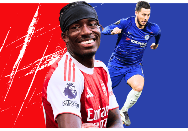 Noni Madueke, Eden Hazard