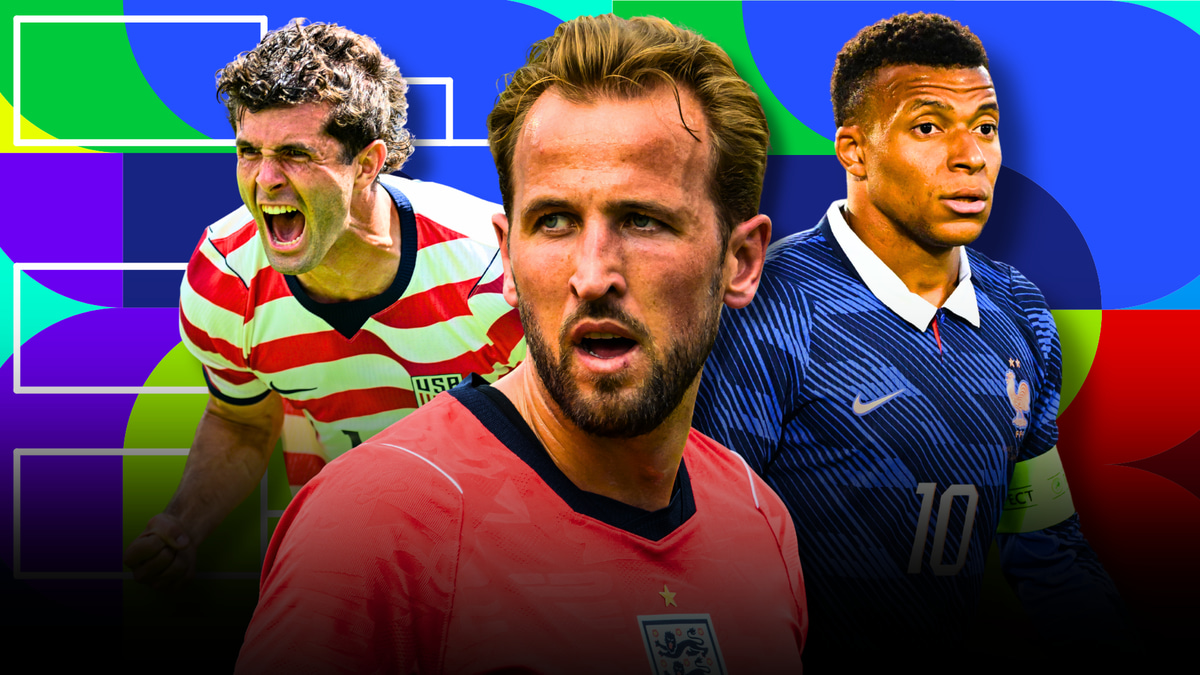 Harry Kane, Christian Pulisic, Kylian Mbappe, World Cup