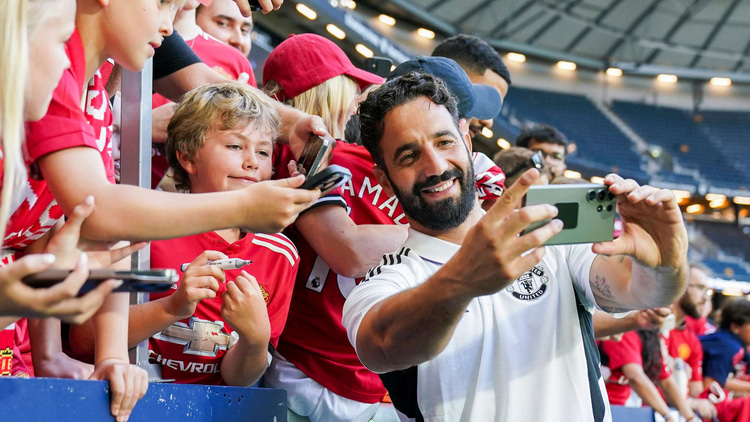 Ruben Amorim has been all smiles at Manchester Untied in recent weeks.
