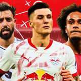 Benjamin Sesko Bruno Fernandes Joshua Zirkzee Man Utd