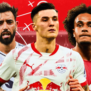 Benjamin Sesko Bruno Fernandes Joshua Zirkzee Man Utd