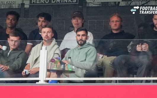 Josip Sutalo, Dies Janse, Ko Itakura, Maarten Paes, Kasper Dolberg, Youri Regeer, Rayane Bounida, Ajax
