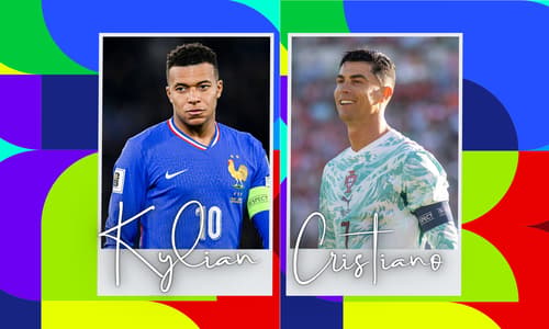 Cristiano Ronaldo, Kylian Mbappe, World Cup
