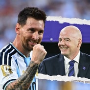 Lionel Messi, Gianni Infantino