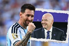 Lionel Messi, Gianni Infantino
