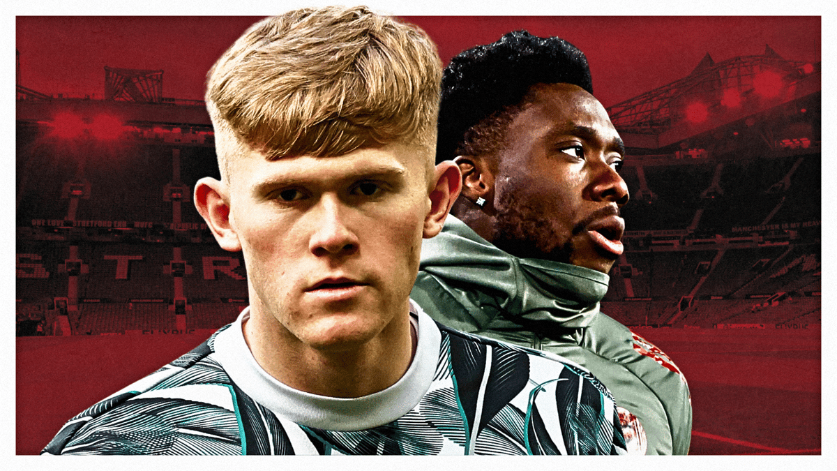 Lewis Hall, Alphonso Davies, Man Utd