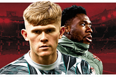 Lewis Hall, Alphonso Davies, Man Utd