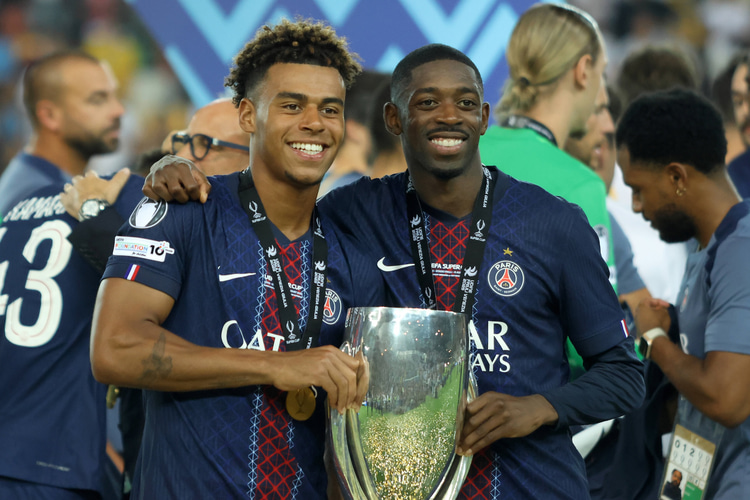 Desire Doue and Ousmane Dembele