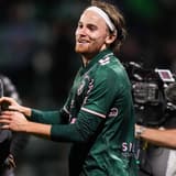 Red Star 93 v AS Saint-Etienne - Ligue 2 BKT 2026 2027 Jakob BREUM of Saint-Etienne celebrates during Ligue 2 BKT match between Red Star and Saint-Etienne at Stade Bauer on October 17, 2026 in Saint-Ouen, France.  Copyright: xEmilianxBaldowx 776577011