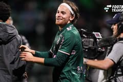 Red Star 93 v AS Saint-Etienne - Ligue 2 BKT 2026 2027 Jakob BREUM of Saint-Etienne celebrates during Ligue 2 BKT match between Red Star and Saint-Etienne at Stade Bauer on October 17, 2026 in Saint-Ouen, France.  Copyright: xEmilianxBaldowx 776577011
