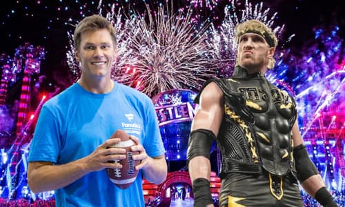 Tom Brady, Logan Paul, Wrestlemania
