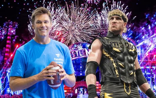 Tom Brady, Logan Paul, Wrestlemania