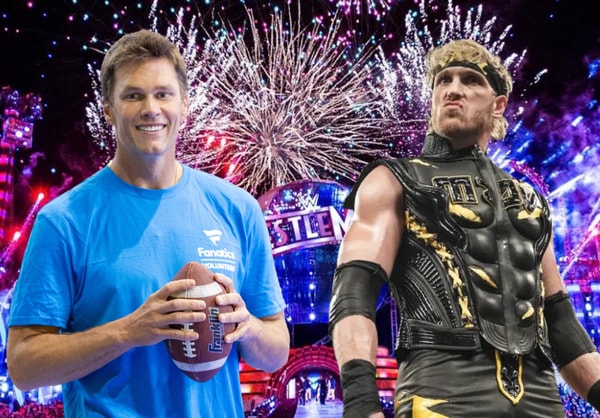 Tom Brady, Logan Paul, Wrestlemania